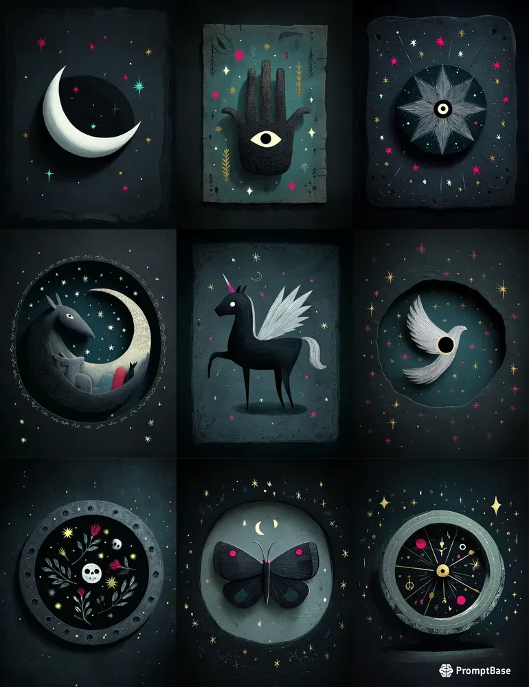 Mystic Celestial Postcards