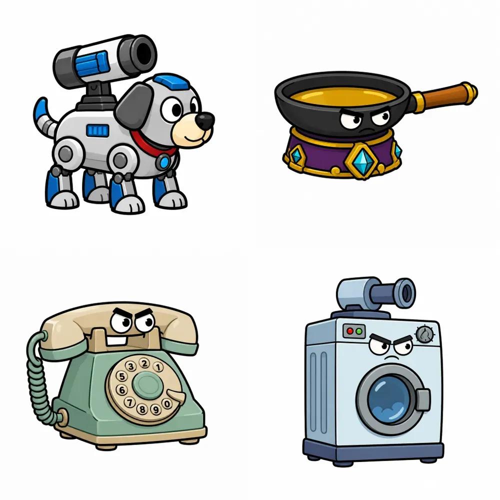 Retro Tower Defense Turret Generator