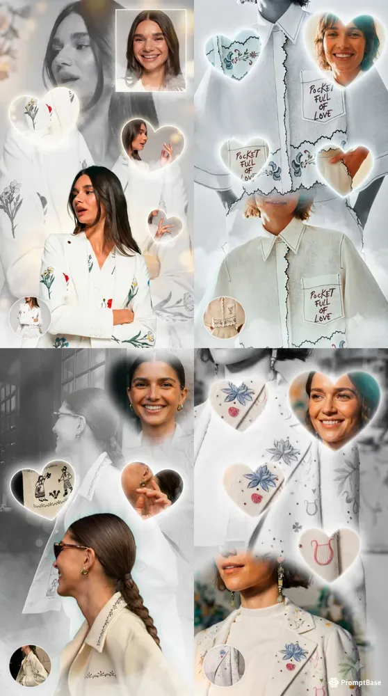 Heart Collage Portraits