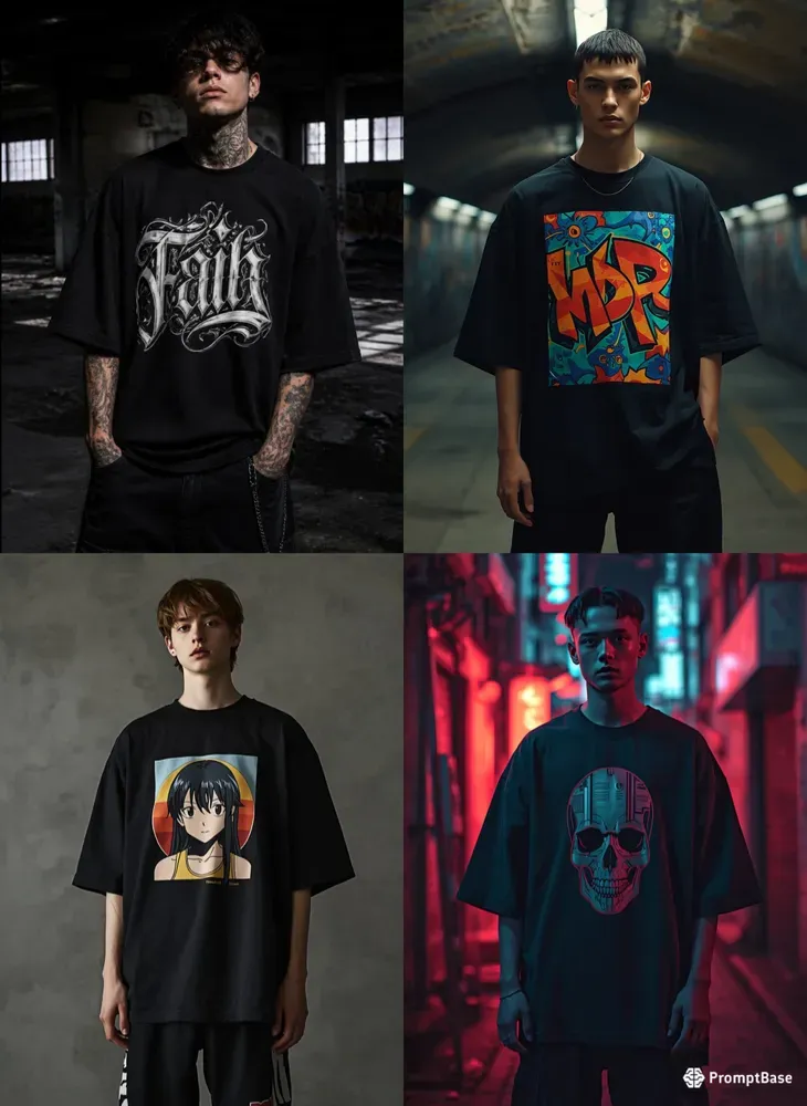 Urban Streetwear Tshirt Design Mockups