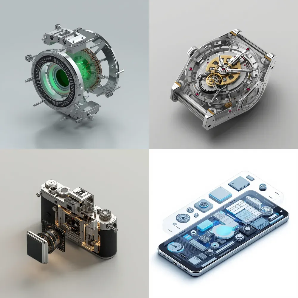 Isometric Exploded View Product Renders