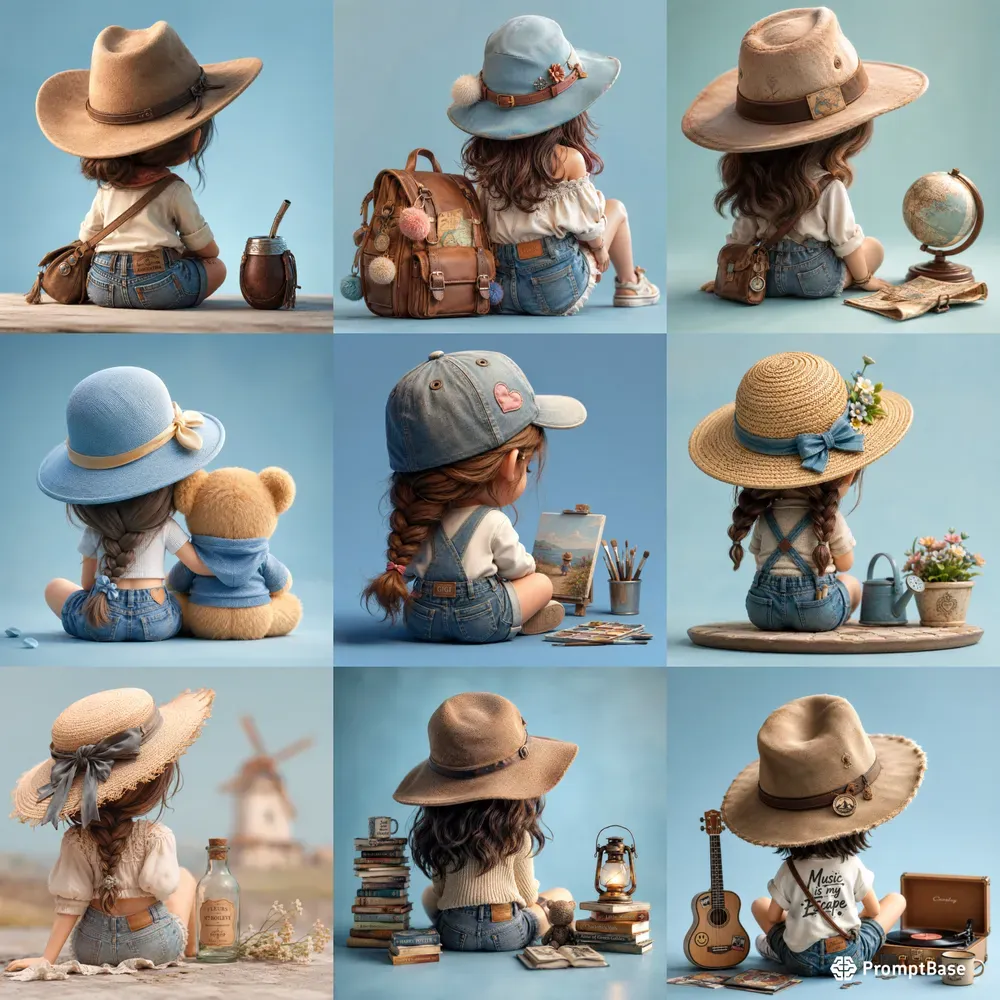 Back View Cozy Character Collections