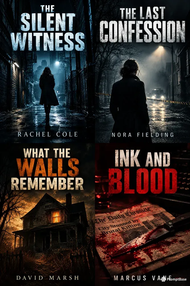 KDP Thriller Book Cover Designs Ai