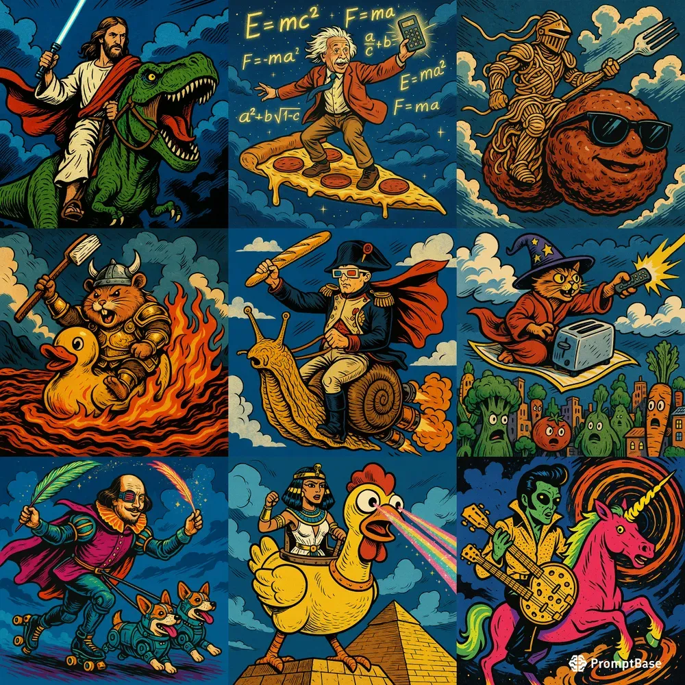 Comic Book Style Illustrations