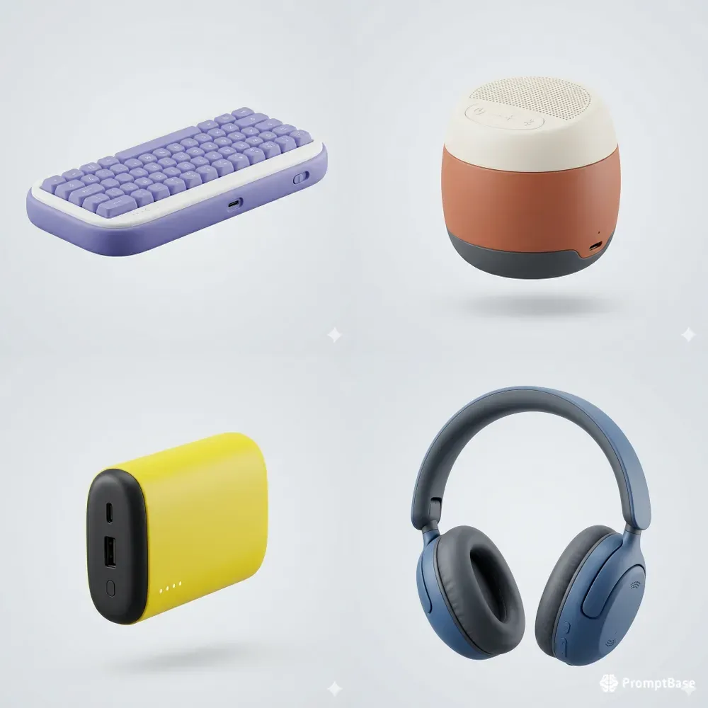3D Clay Tech Product Renders