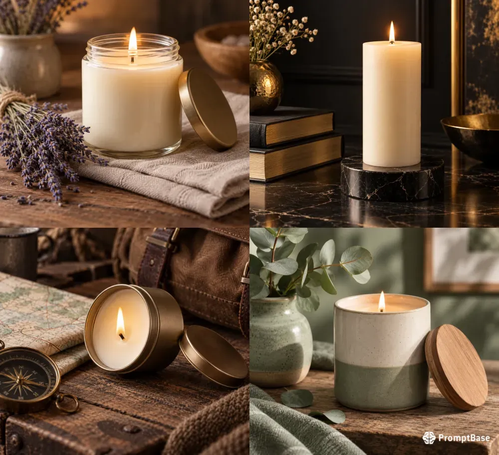 Candle Product Photography