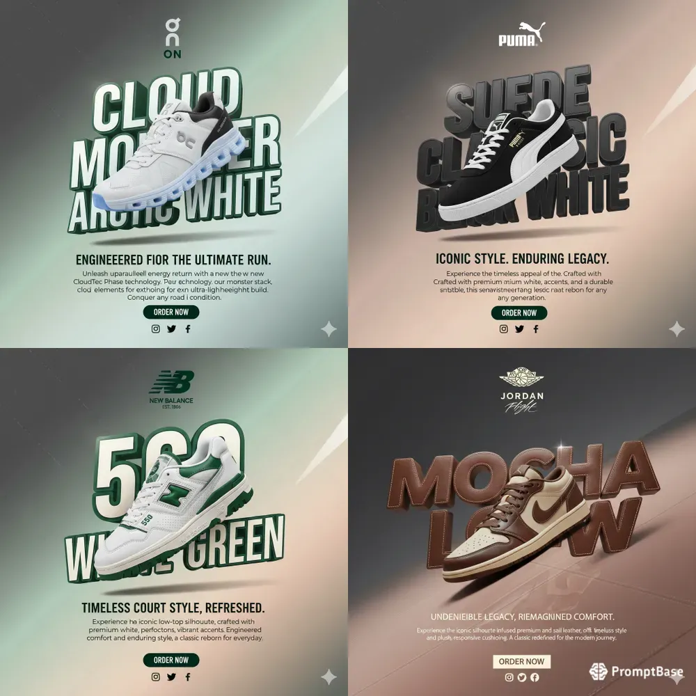 Shoes Ads Posters