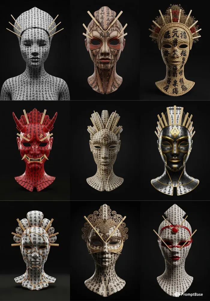 Ceremonial Hybrid Masks