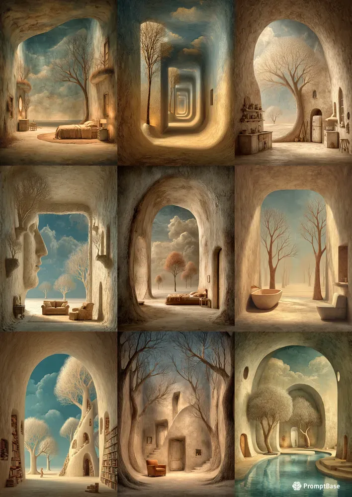 Surreal Interior Scene Creators