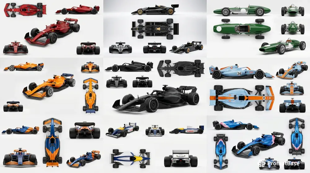 F1 Car Design Turnaround Sheets