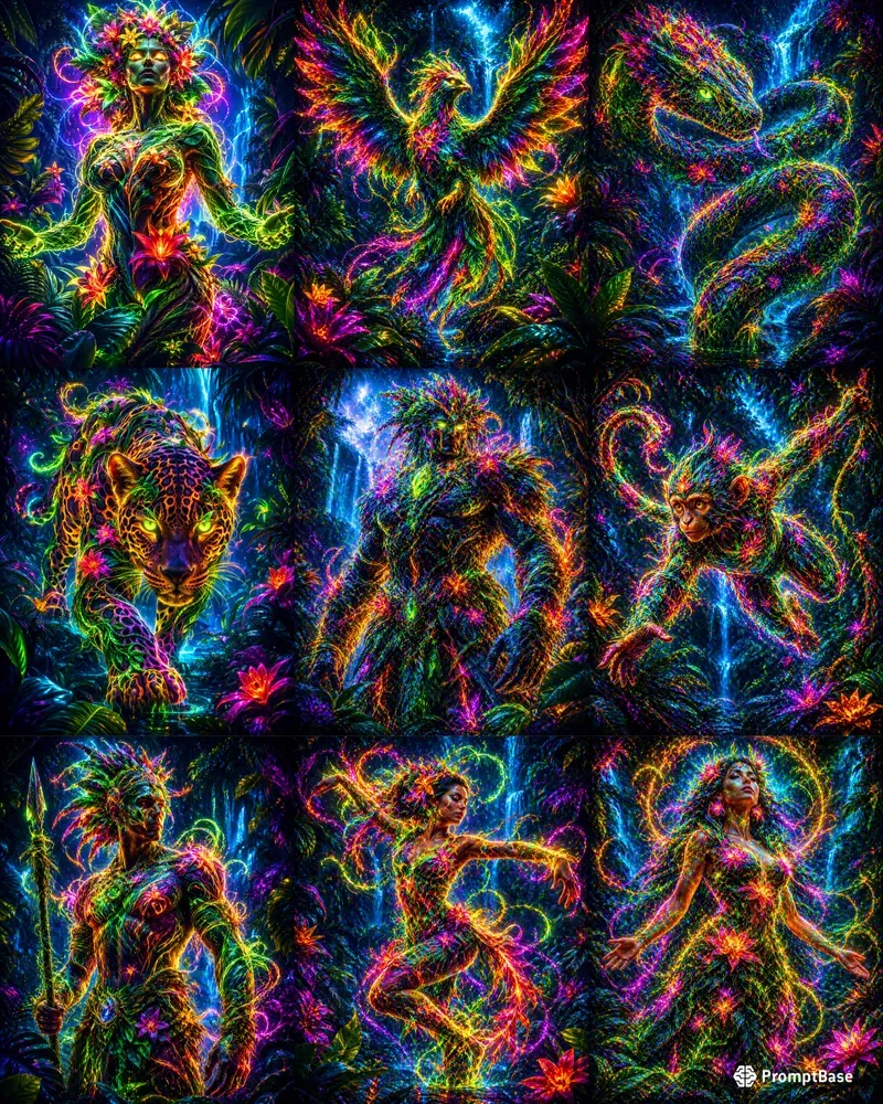 Neon Jungle Gods Of The Wild