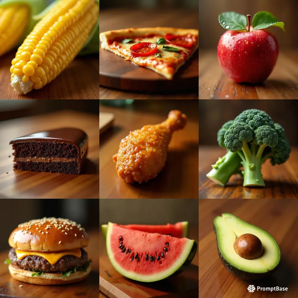 Realistic Food Texture Shots