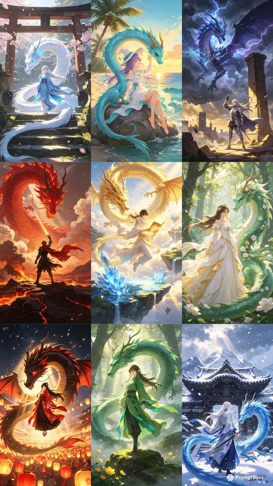 Fantasy Anime Dragon Art Generator