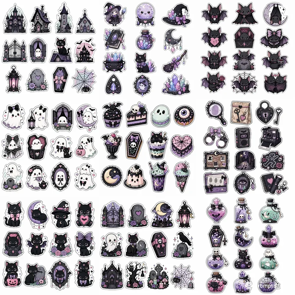 Spooky Goth Sticker Sheets