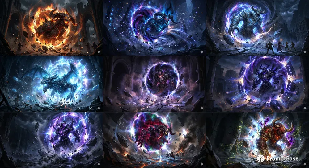 Epic Boss Summoning Scene Generator