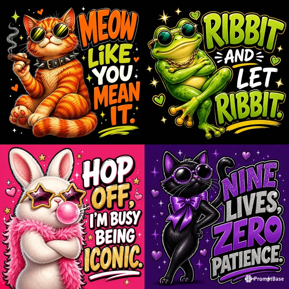 Sassy Attitude Critters