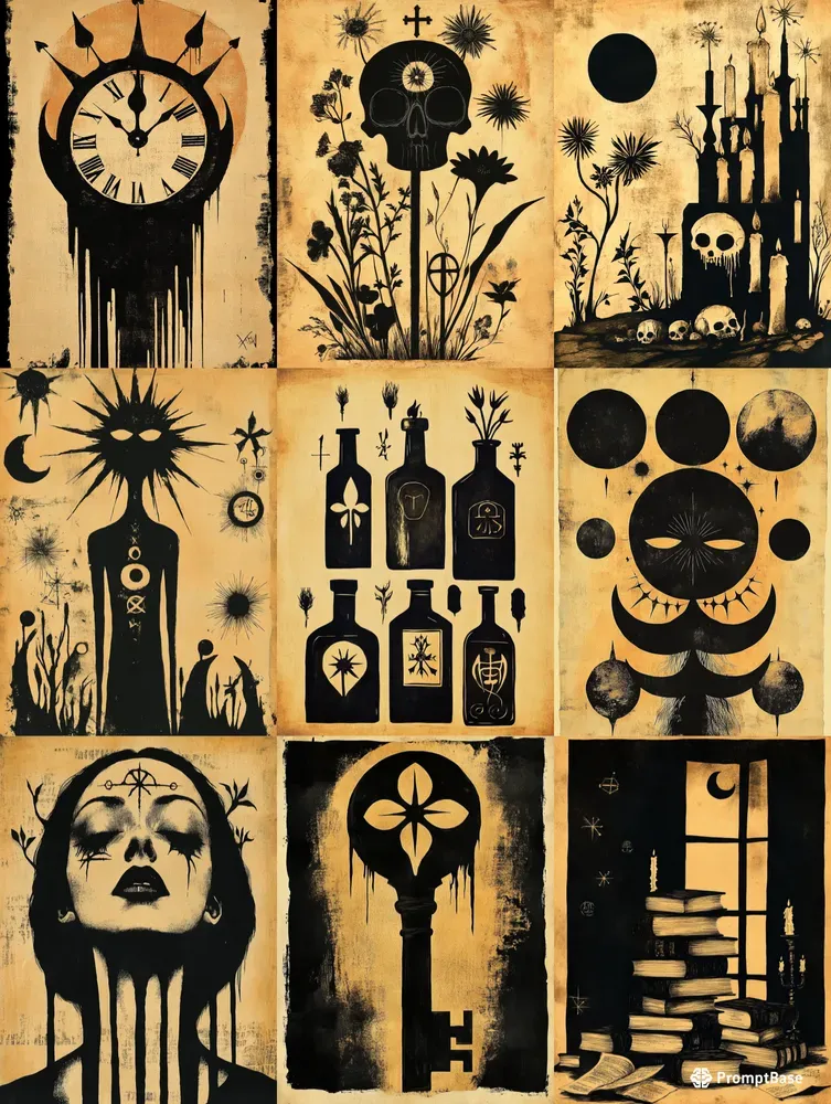 Gothic Ephemera Junk Journal Scrapbooks