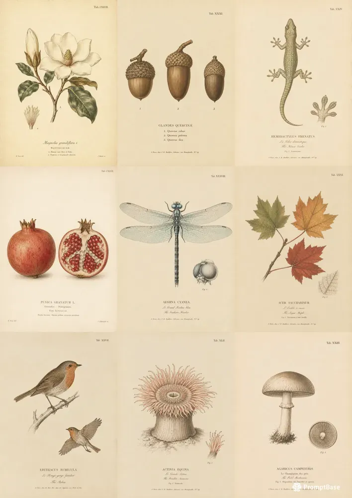 Vintage Scientific Plate Illustrators