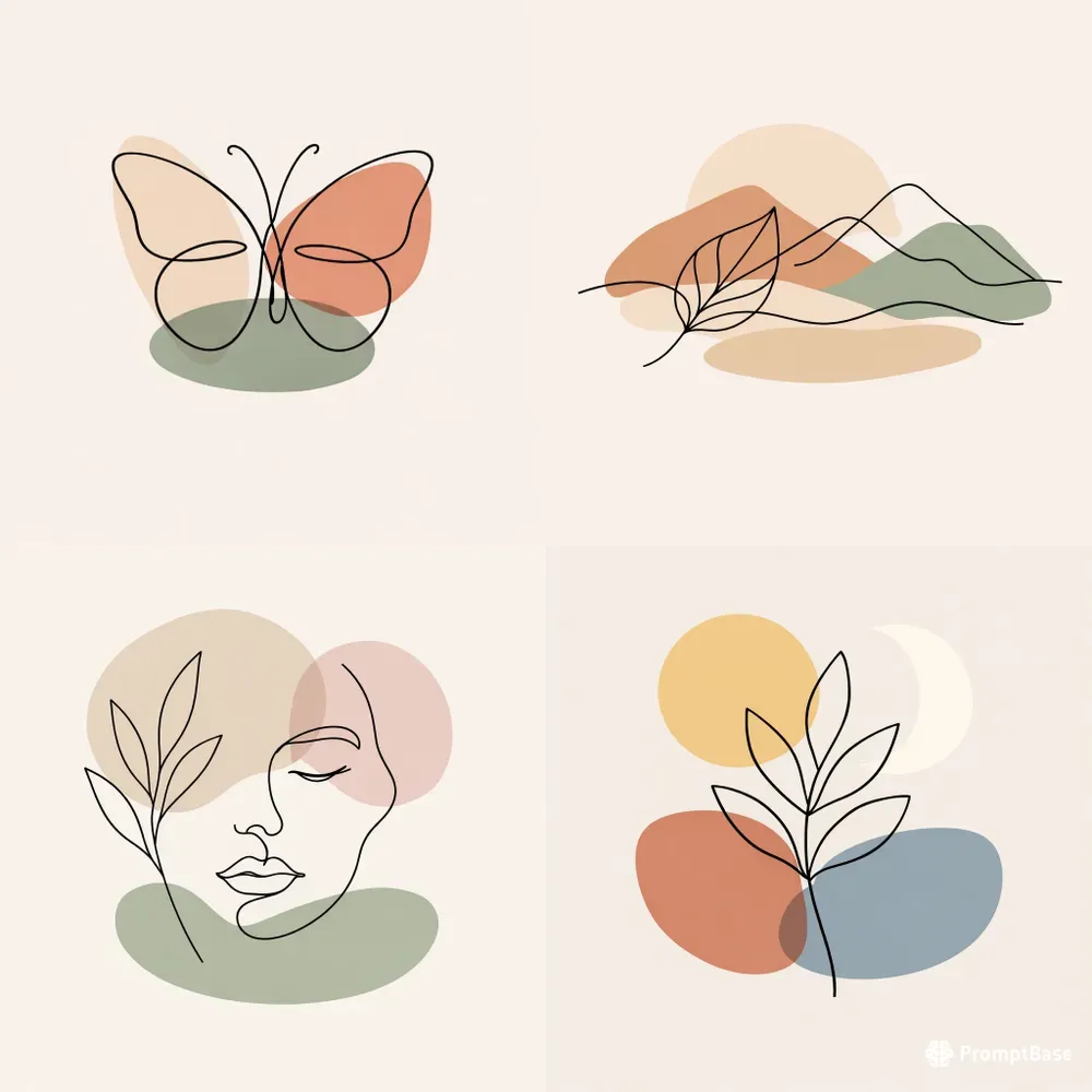 Minimalist Abstract Line Art Bundles
