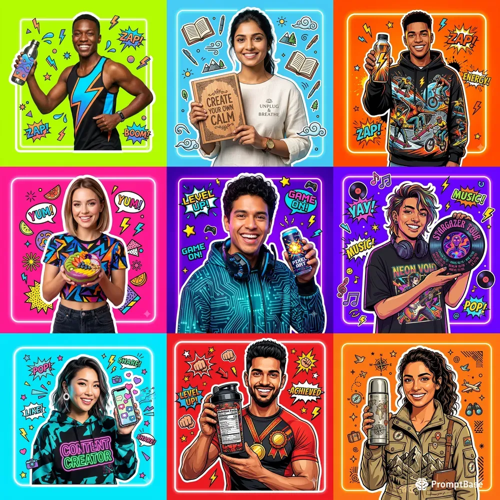 Vibrant Pop Art Lifestyles