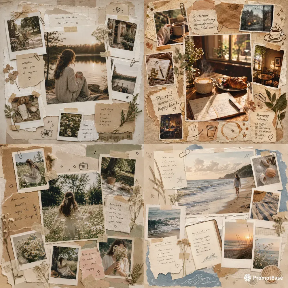 Dreamy Memory Scrapbook Collages