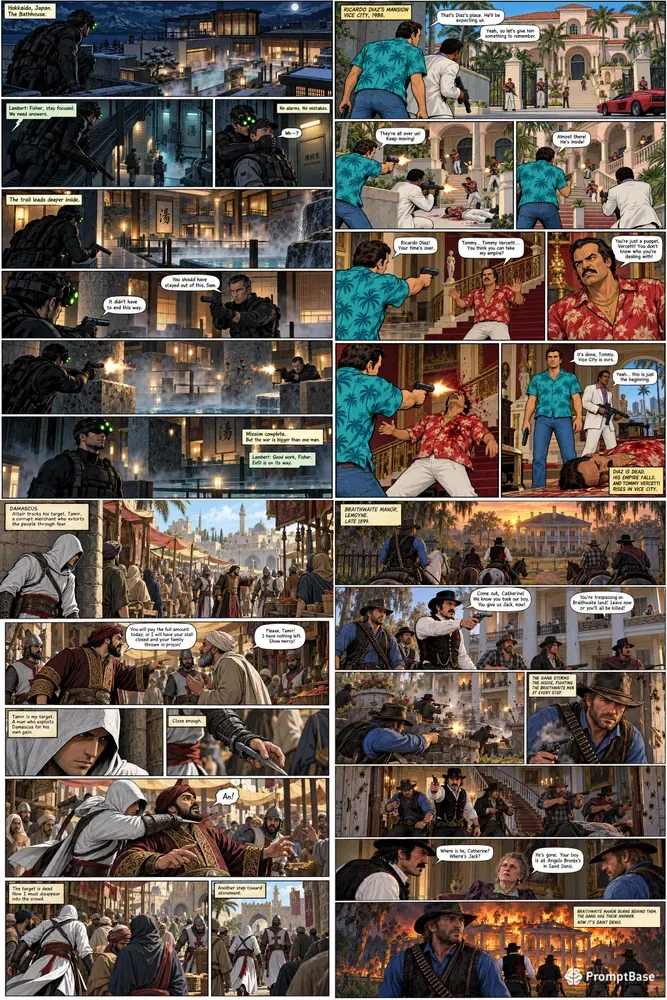 Canonaccurate Game Comic Pages