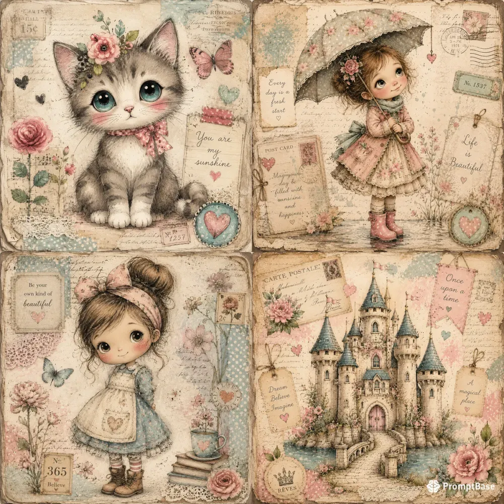 Whimsical Woodland Animals Digital Papers