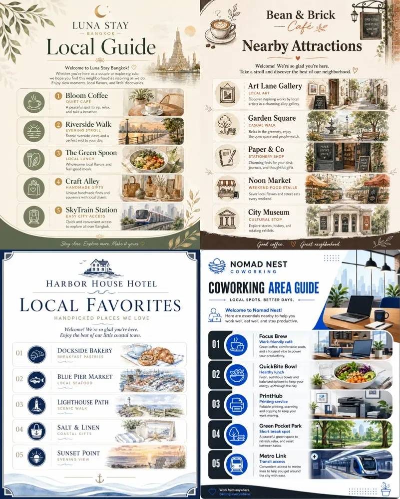 Local Stay Guide Cards