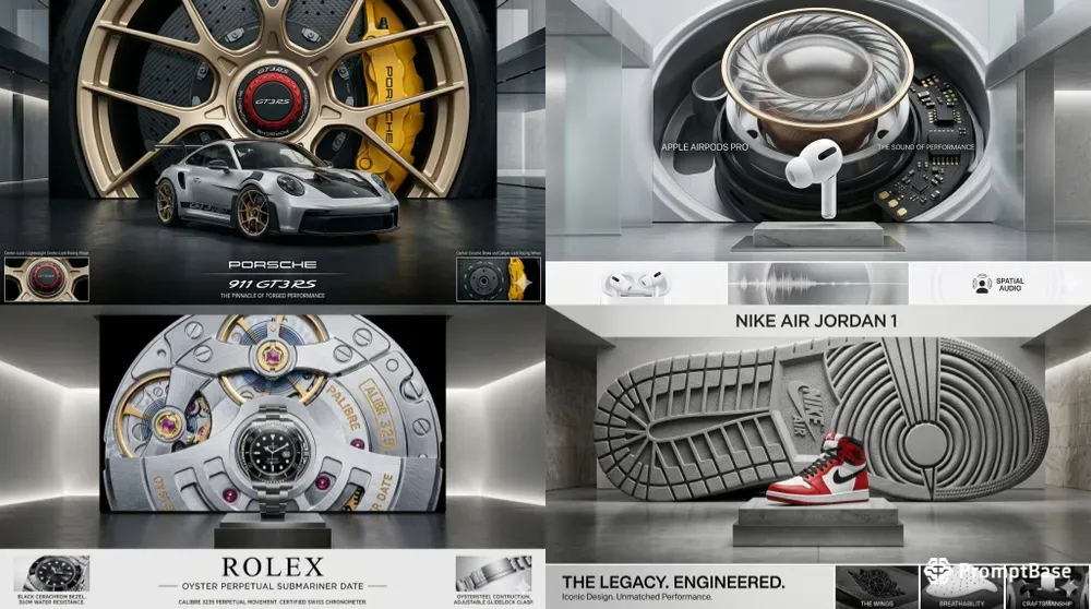 Hero Detail Product Advertising Designs