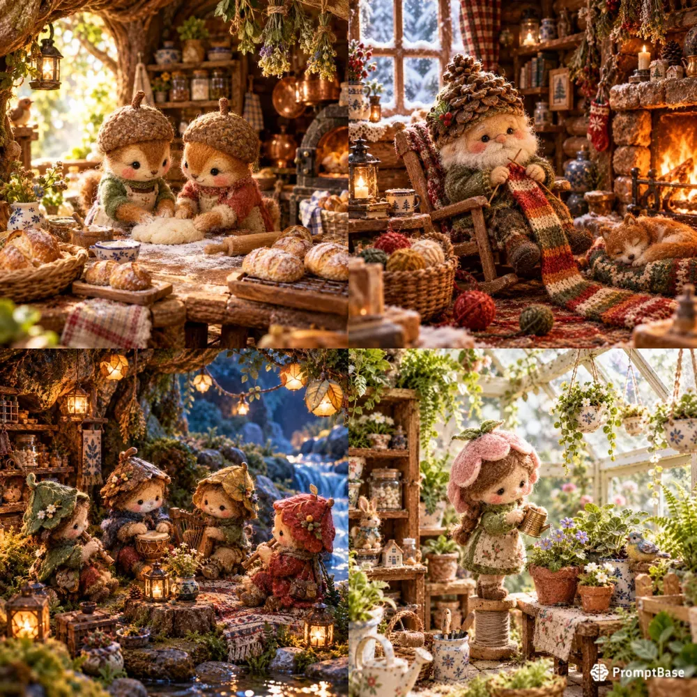 Felt Folk Miniatures