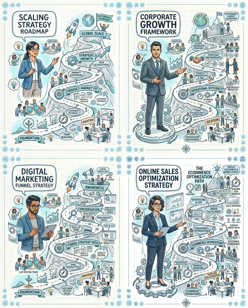 Business Strategy Infographic Packs