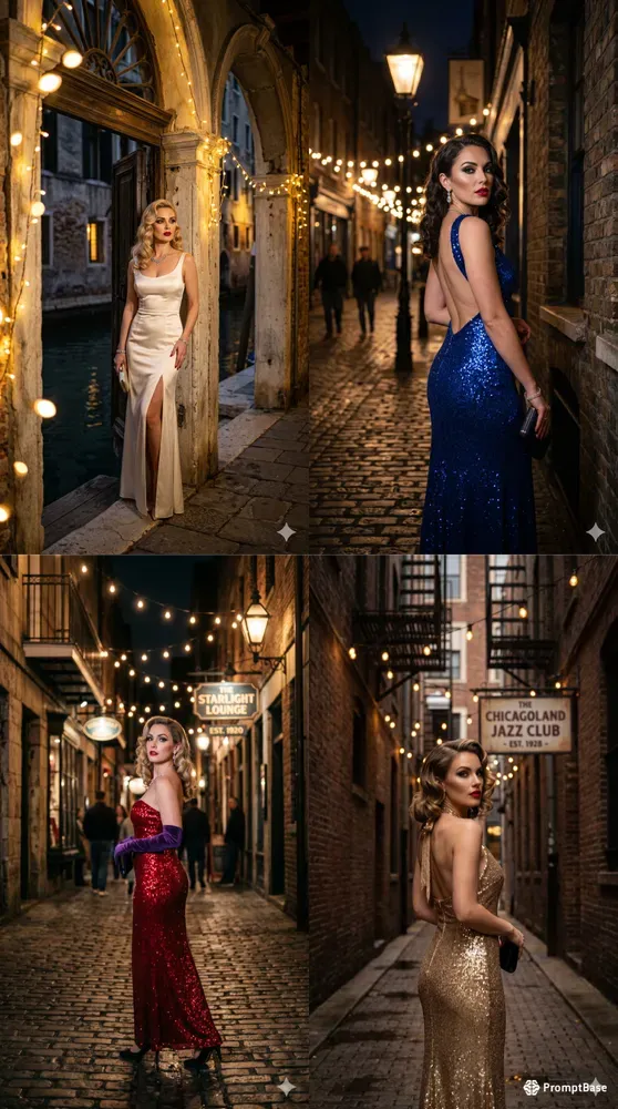 Vintage Hollywood Glamour Streets