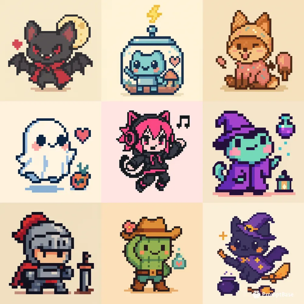 8bit Chibi Characters