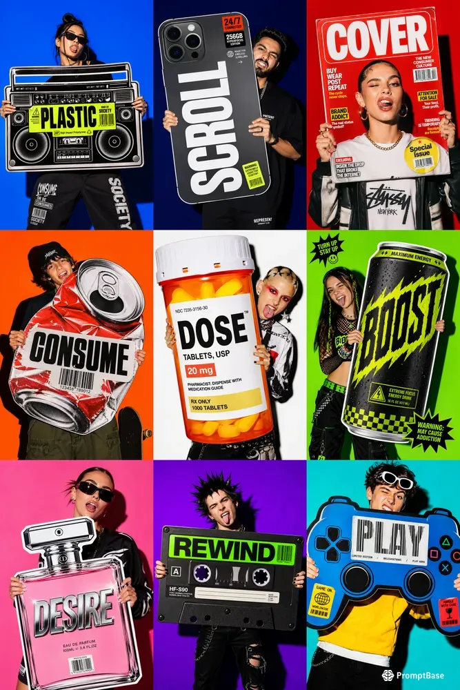 Popart Packaging Poster Generator