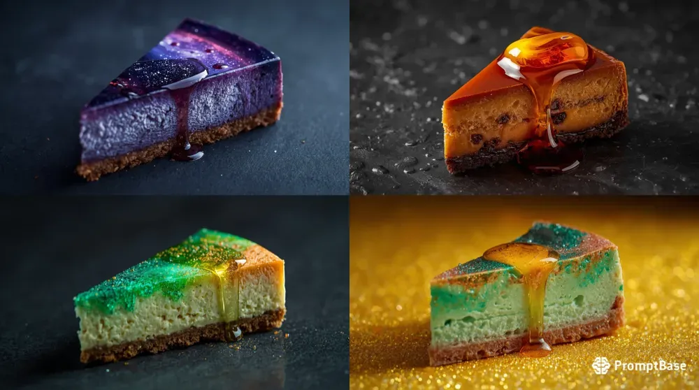 Vibrant Fantasy Cheesecake Photos