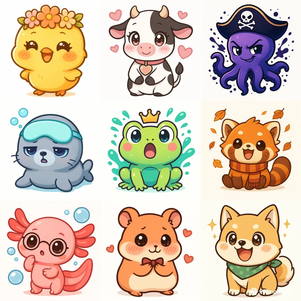 Custom Kawaii Anime Character Designs