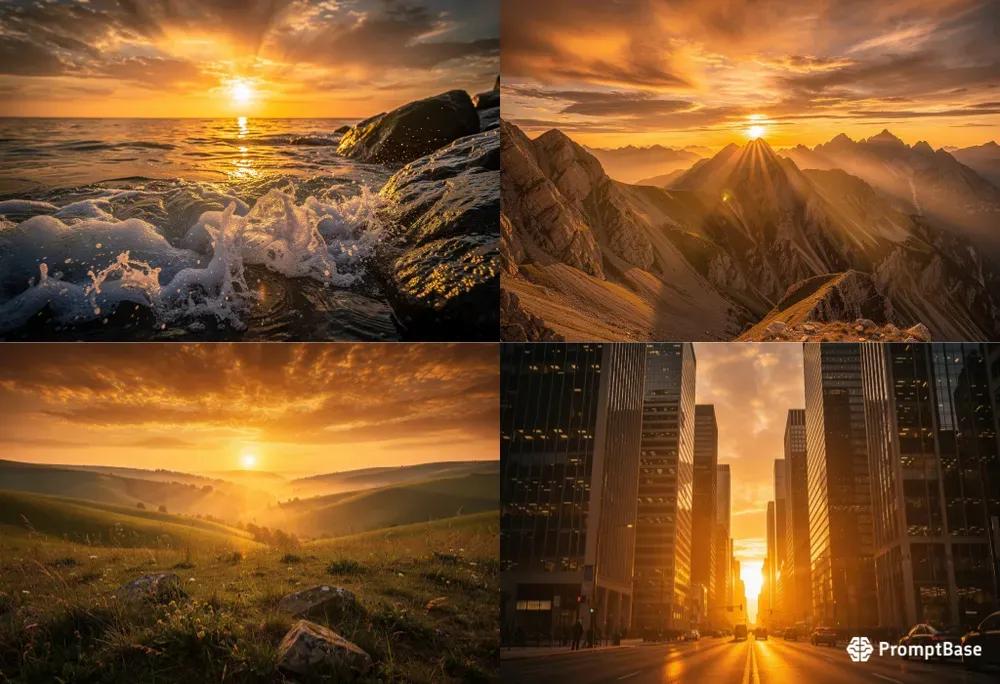 Cinematic Golden Hour Sunset Landscapes