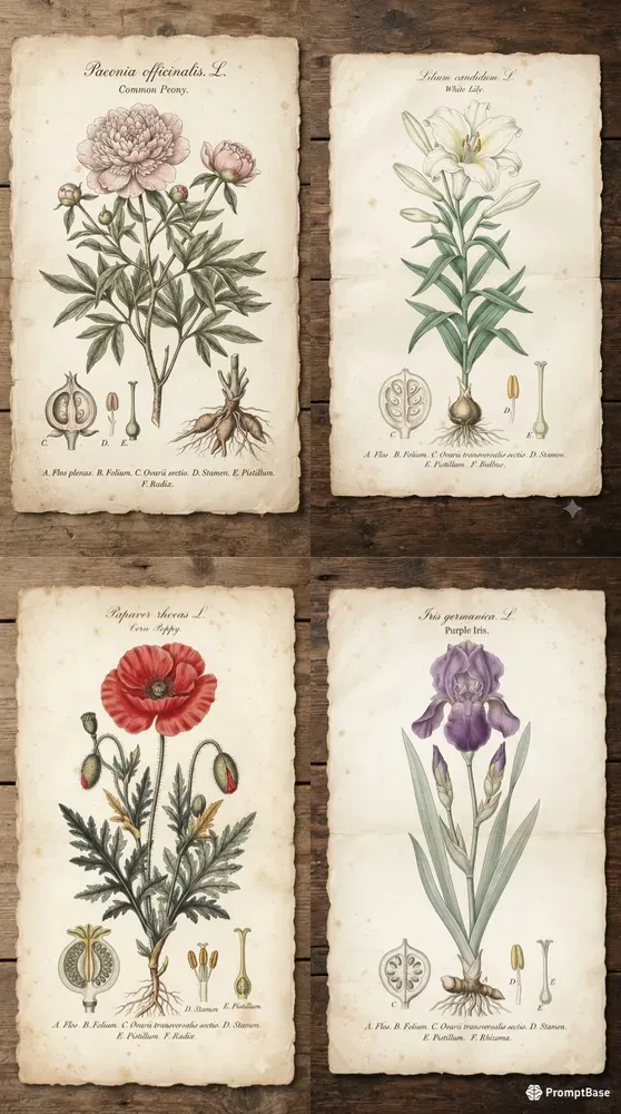 Vintage Botanical Illustration Series