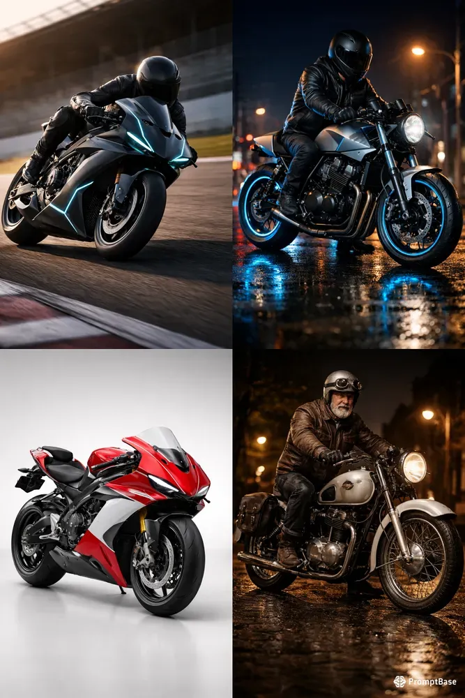 Ultrarealistic Motorcycle Generator