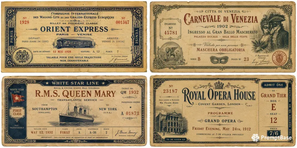 Historic Travel Ticket Collections