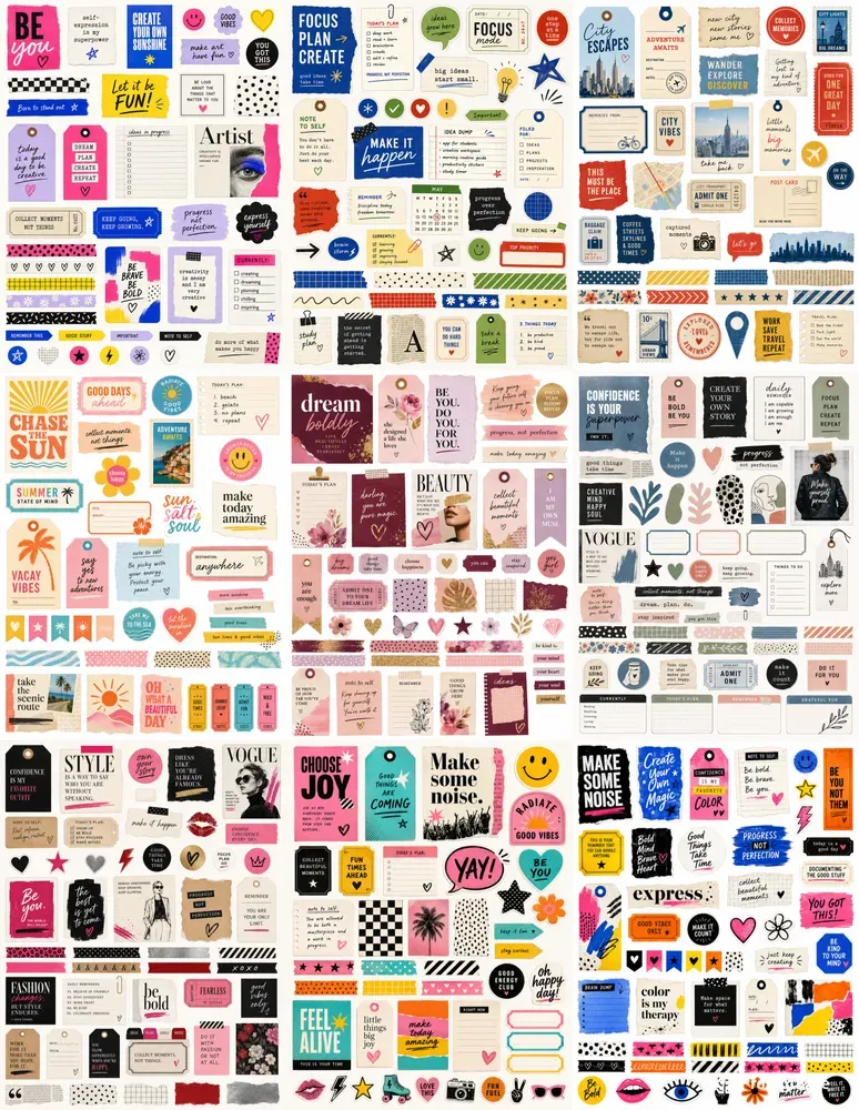 Modern Scrapbook And Journal Assets