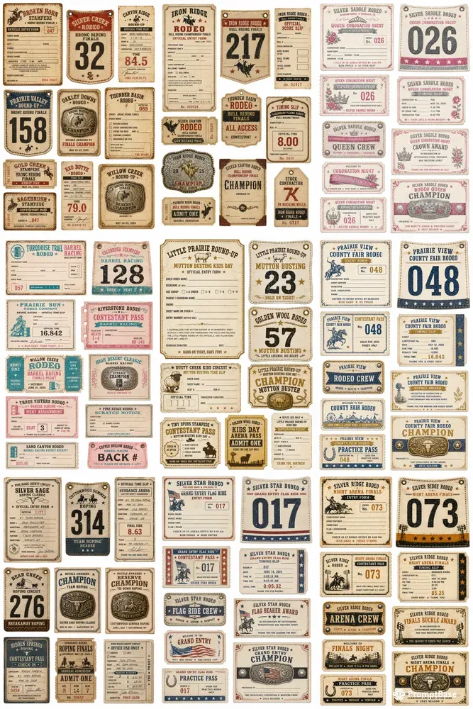 Vintage Rodeo Show Ephemera