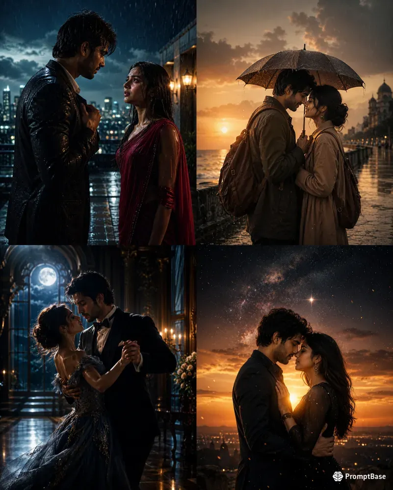 Dramatic Cinematic Couple Portraits