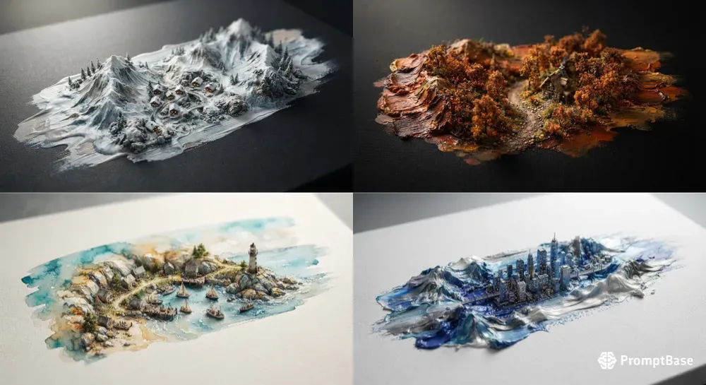 Microworlds Inside A Brushstroke