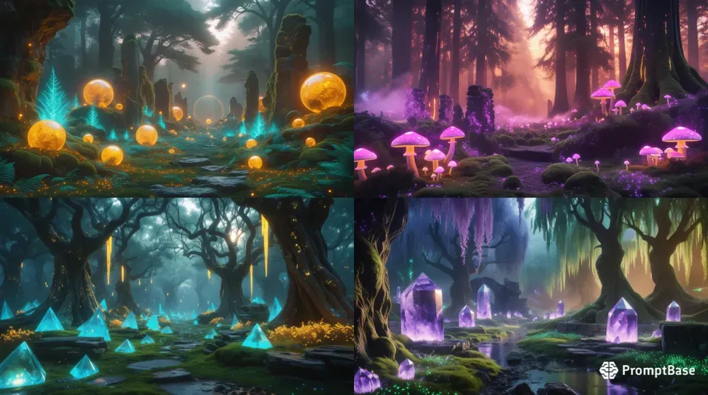 Mystical Crystal Forests