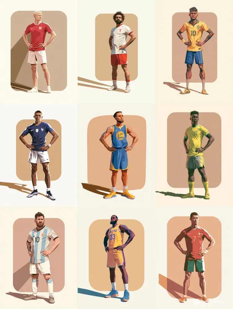 Stylized Sports Star Posters