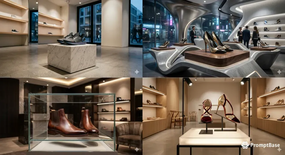 Luxury Shoe Store Commercial Ad Generator