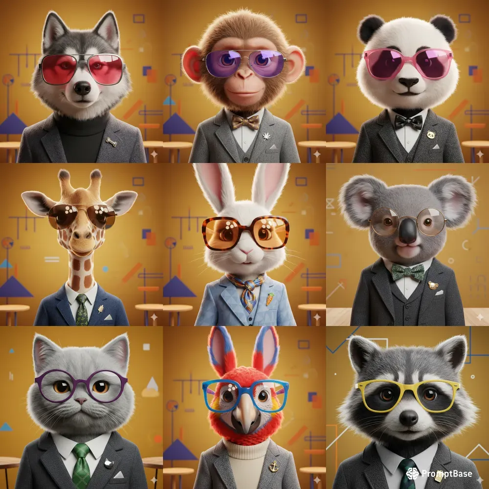 Pro Viral Cool Animals With Shades