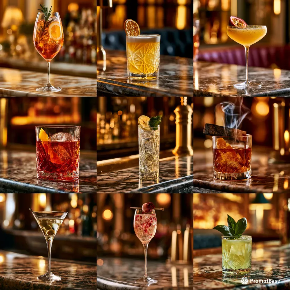 Luxury Cocktail Product Photos