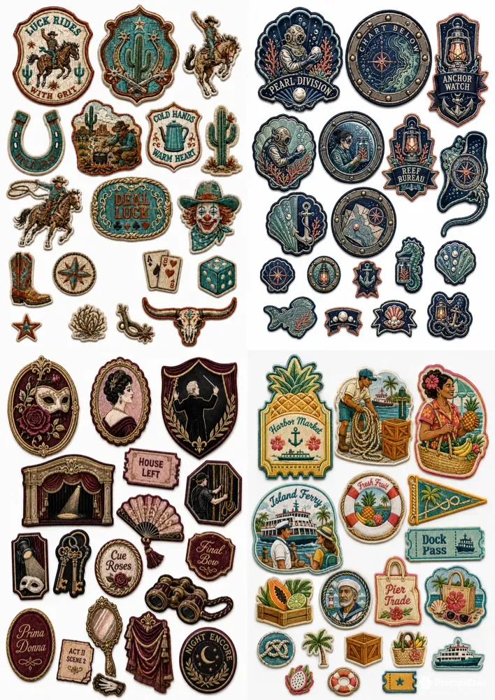 Raised Embroidered Patches